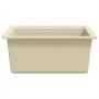 Fregadero de cocina de granito con un seno beige