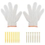 Soportes de estante 4 uds acero inoxidable plata 40x2,5x25 cm