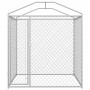 Perrera de exterior con toldo 193x193x225 cm