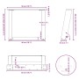 Patas para mesa de centro en forma de U (2 unidades, acero