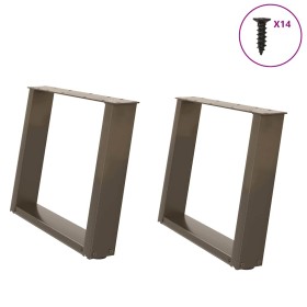 Patas para mesa de centro en forma de U (2 unidades, acero