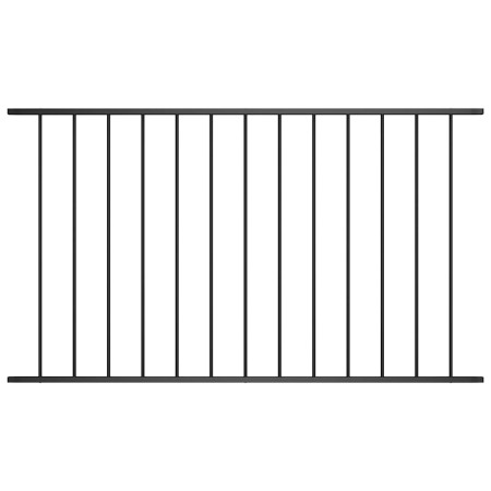 Panel de valla de acero con recubrimiento en polvo, 1,7 x 1,25