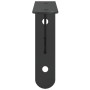 Soportes de estante 4 uds acero inoxidable negro 15x2,5x11,5 cm