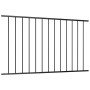 Panel de valla de acero con recubrimiento en polvo, 1,63 x 1,25 m, color negro en Paneles de vallas | Comprar online en Foro24
