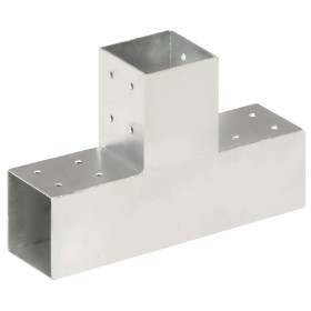 Conector de postes en forma de T metal galvanizado 81x81 mm