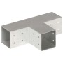 Conector de postes en forma de T metal galvanizado 81x81 mm