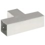 Conector de postes en forma de T metal galvanizado 81x81 mm