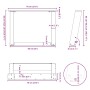 Patas para mesa de centro en forma de U (2 unidades)