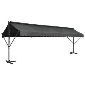 Toldo de pie independiente gris antracita 600x300 cm Toldo de pie independiente gris antracita 600x300 cm