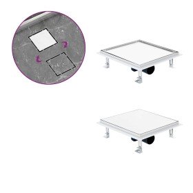 Desagüe de ducha cubierta inserción suelo acero inox. 