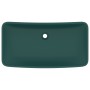 Lavabo rectangular de lujo cerámica verde oscuro mate 71x38cm