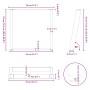 Patas para mesa de comedor en forma de U (2 unidades)