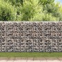 Muro de gaviones con cubiertas acero galvanizado 60x30x100 cm