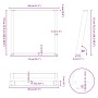 Patas para mesa de comedor en forma de U (2 unidades, acero
