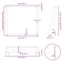 Patas para mesa de comedor en forma de U (2 unidades)