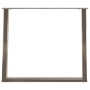 Patas para mesa de comedor en forma de U (2 unidades, acero
