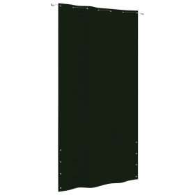 Toldo pantalla para balcón tela oxford verde oscuro 140x240 cm
