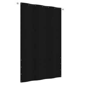Toldo pantalla para balcón de tela oxford negro 140x240 cm