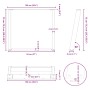 Patas para mesa de comedor en forma de U (2 unidades)