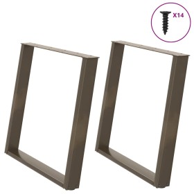 Patas para mesa de comedor en forma de U (2 unidades, acero