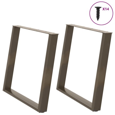 Patas para mesa de comedor en forma de U (2 unidades, acero