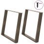 Patas para mesa de comedor en forma de U (2 unidades, acero