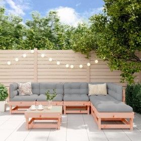 7-piece garden furniture set with Douglas fir wood cushions by vidaXL, Garden sets - Ref: Foro24-3185960, Price: 550,08 €, Di...