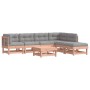 7-teiliges Gartenmöbel-Set mit Kissen aus Douglasienholz von vidaXL, Gartensets - Ref: Foro24-3185960, Preis: 550,08 €, Rabat...