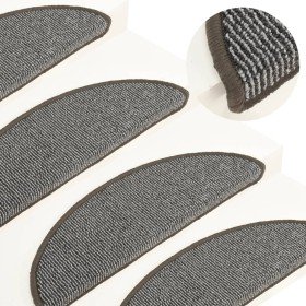 Felpudos para escaleras (15 unidades, 56 x 17 x 3 cm, gris