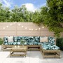 Gartenmöbel-Set 7-teilig und Kissen aus imprägnierter Kiefer\n von vidaXL, Gartensets - Ref: Foro24-3185968, Preis: 670,90 €,...