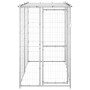 Perrera de exterior acero galvanizado con techo 110x220x180 cm