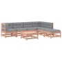 7-teiliges Gartenmöbel-Set mit Kissen aus Douglasienholz von vidaXL, Gartensets - Ref: Foro24-3185967, Preis: 731,40 €, Rabat...