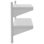 Estante de pared acero inoxidable plateado 100x30x60 cm