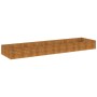 Jardinera acero corten 387x100x36 cm en Maceteros y jardineras | Comprar online en Foro24