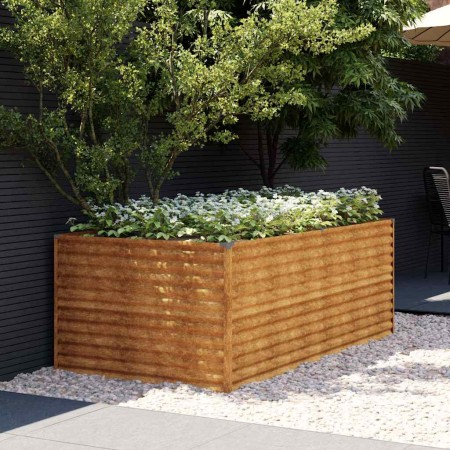 Jardinera de acero corten 196x100x69 cm en Maceteros y jardineras | Comprar online en Foro24
