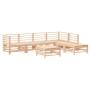 7-teiliges Gartenmöbel-Set und Massivholzkissen von vidaXL, Gartensets - Ref: Foro24-3185976, Preis: 577,07 €, Rabatt: %