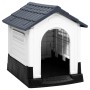 Casa para perro gris 57x68x66 cm polipropileno