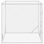Perrera de exterior acero galvanizado plateado 2x2x2 m en Casetas y cercados para perros | Comprar online en Foro24