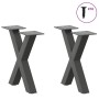 Patas para mesa de centro en forma de X (2 unidades)