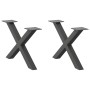 Patas para mesa de centro en forma de X (2 unidades)
