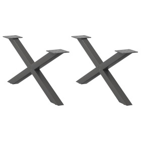 Patas para mesa de centro en forma de X (2 unidades)