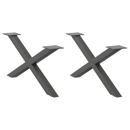 Patas para mesa de centro en forma de X (2 unidades)