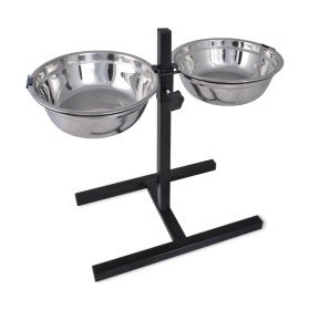 Soporte De Alimentación Ajustable Mascota 2X4.1L Tazón
