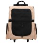 Carro plegable para mascotas multiusos beige