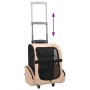 Carro plegable para mascotas multiusos beige