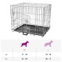 Jaula para perros plegable de metal M