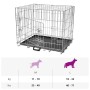 Jaula para perros plegable de metal L