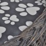 Casa/cama/ rascador para mascotas de sauce con cojín