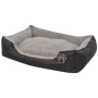 Cama para perro con cojín acolchado Talla L negra