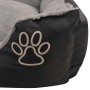 Cama para perro con cojín acolchado Talla L negra